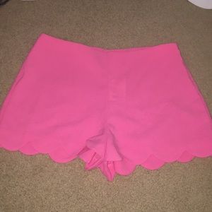 TJMAXX Pink shorts with scalloped edges